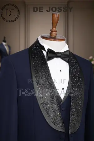 Marcos Lorenzo Designer Ceremonial Suit With Palazzo Trousers