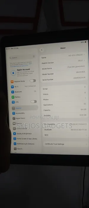 Apple iPad 10.2 (2021) 64 GB Silver