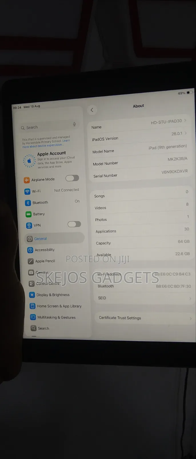 Apple iPad 10.2 (2021) 64 GB Silver