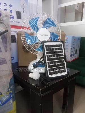 12" Solar/Rechargeable Table Fan
