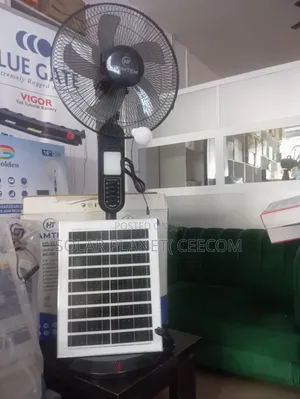 16" Solar/Rechargeable Fan