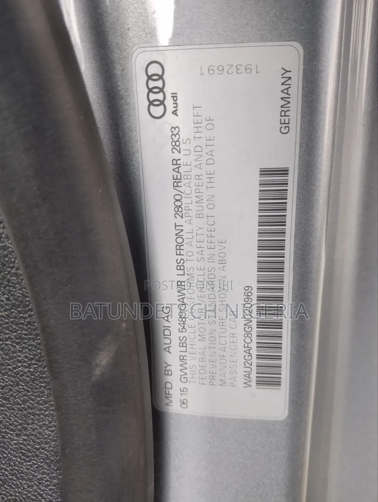 Audi A8 2015 Silver