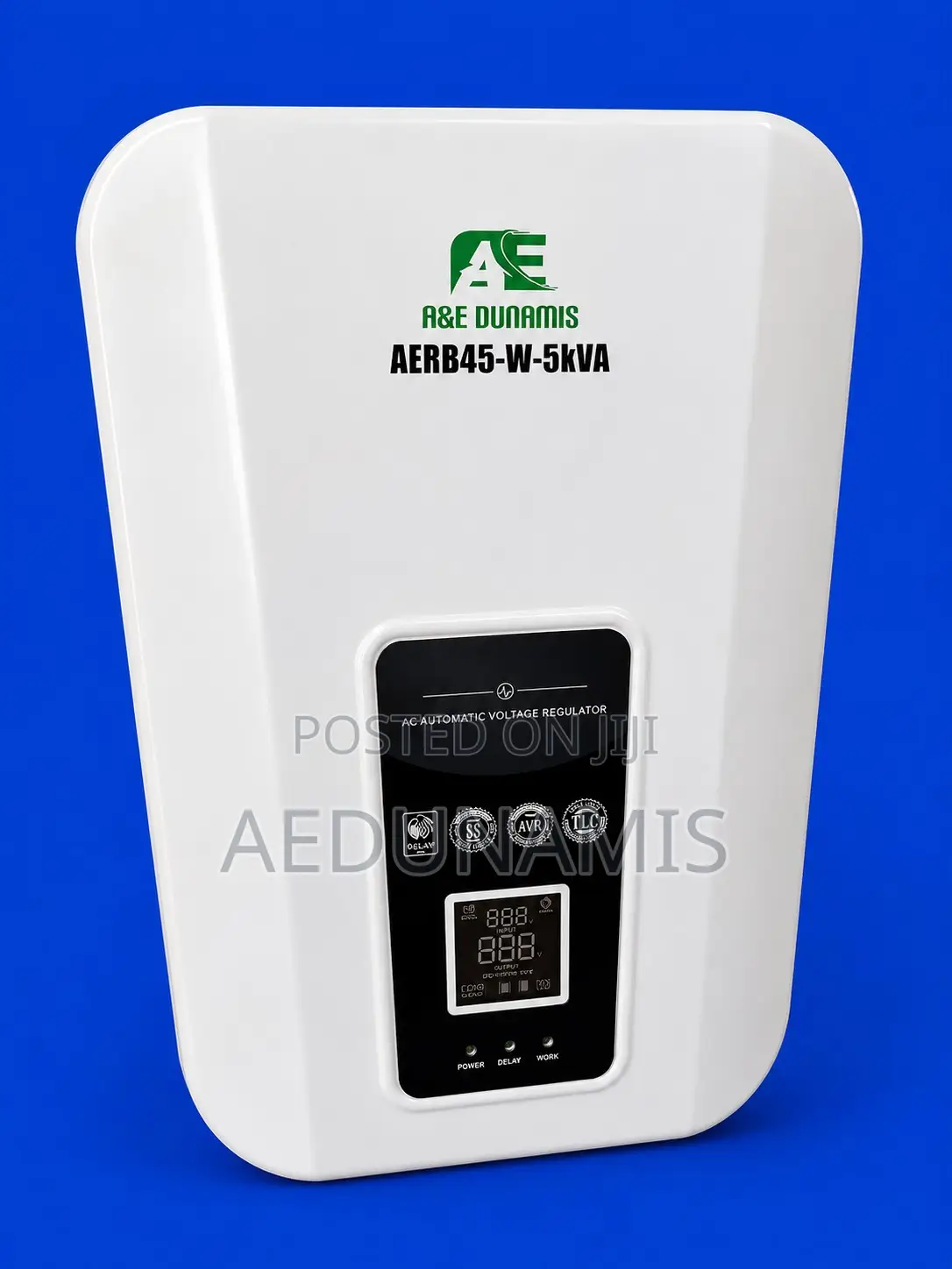 A E Dunamis 5KVA Relay Voltage Stabilizer Wall-Mount (45V–260V)