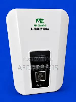 A E Dunamis 5KVA Relay Voltage Stabilizer Wall-Mount (45V–260V)