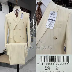 Ramzotti Double Breasted Strips Suit