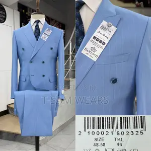 Ramzotti Double Breasted Strips Suit