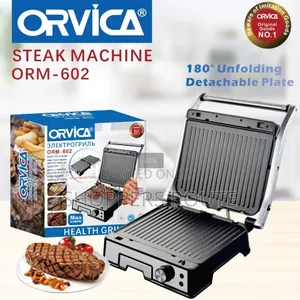 ORVICA Electric Grill Pan Non-Stick Stainless Steel