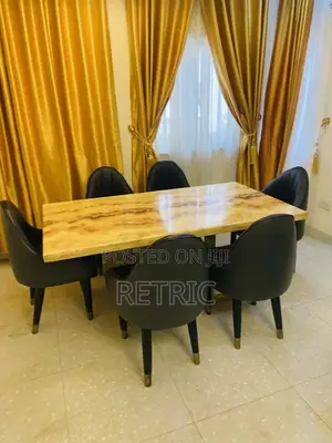 7ft Grand Luxury Imported Marble 6 Seater Dining Table Extremely Heavy