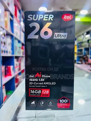 New Itel S26 Ultra 256 GB Black