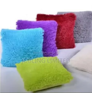 Fluffy Fur Throw Pillow | Soft Decorative Cushion for Bed & Sofa