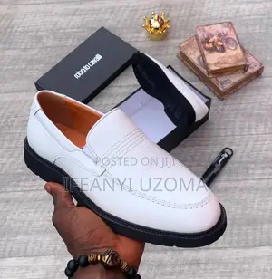 Classic Luxury Leather White Shoe