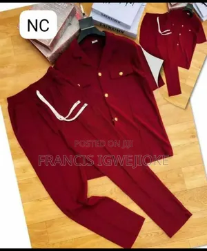 Men’s Stylish Checkered Shirt Trouser Set