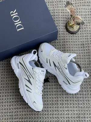 White Dior-Style Sneakers