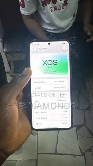 New Infinix Note Edge 256 GB Blue