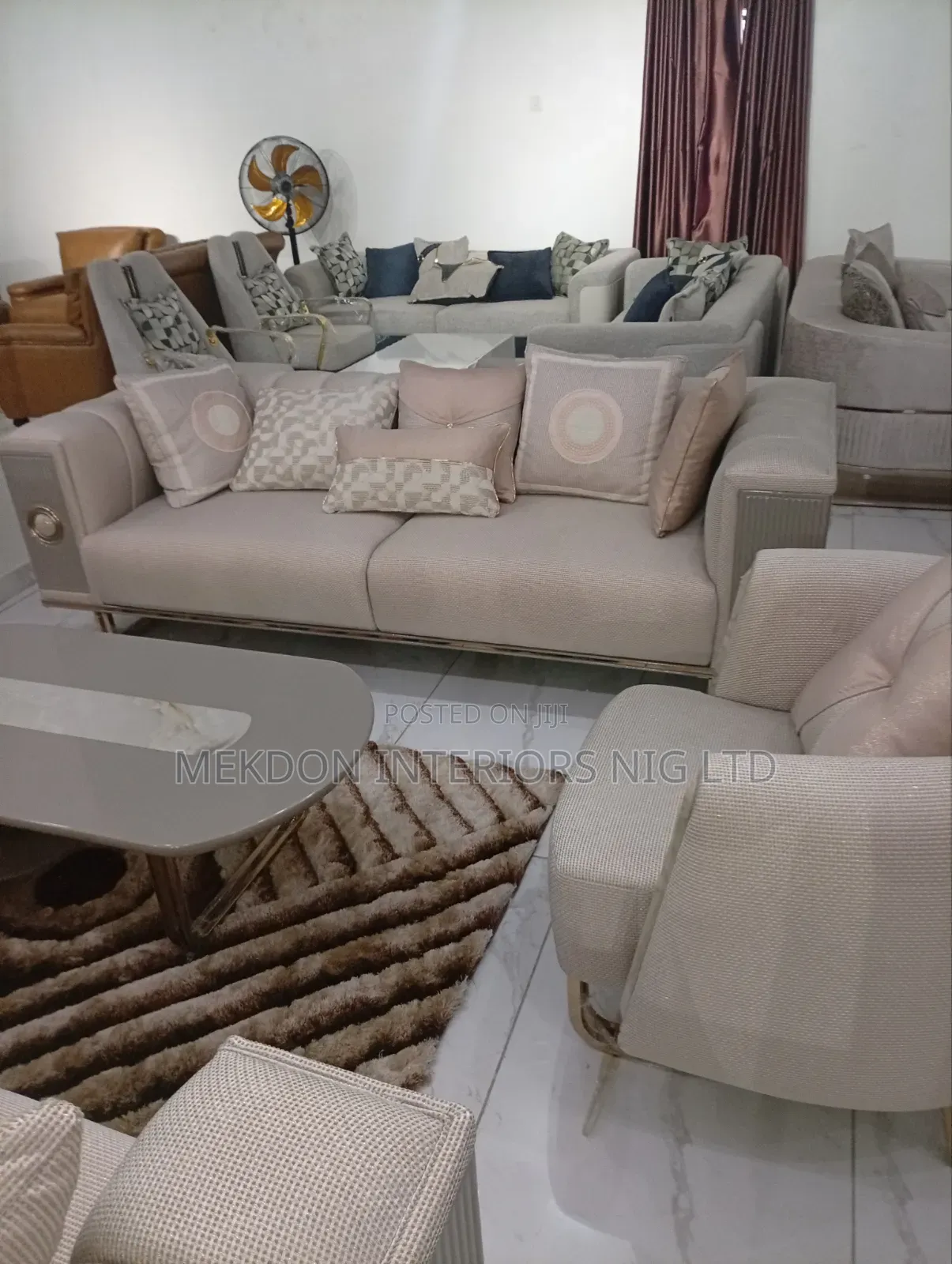 Super Quality Turkish 7 Seater Fabric Sofa