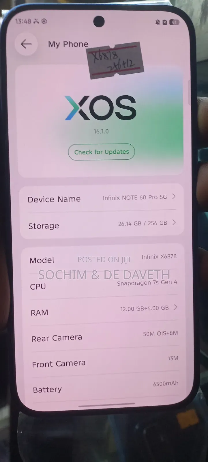 Infinix Note 60 Pro 256 GB Blue