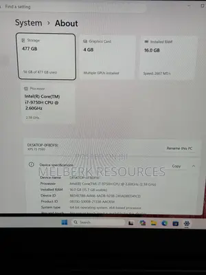 Laptop Dell XPS 15 7590 16GB Intel Core i7 SSD 512GB
