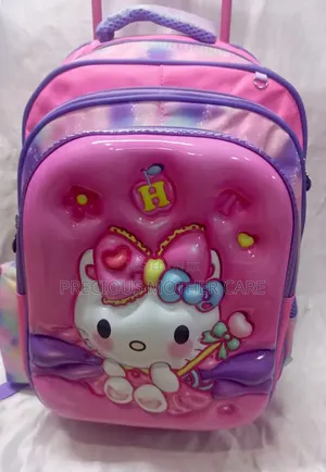 Girls Characters Trolley and Back Pack School Bag 2 to 10 Years