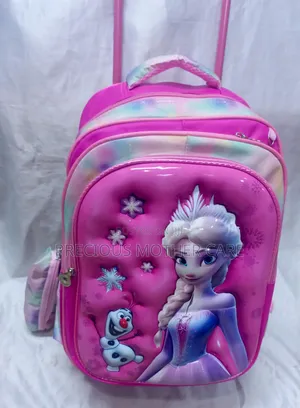 Girls Characters Trolley and Back Pack School Bag 2 to 10 Years