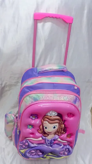 Girls Characters Trolley and Back Pack School Bag 2 to 10 Years