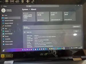 Laptop Acer AcerNote 350 8GB Intel Core i5 SSD 256GB