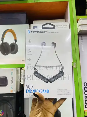 Powerology VOIX ENC Neckband Magnetic Earbuds 60H Playtime Sports