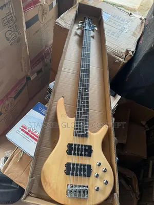 Well Sound 5-String Active Bass Guitar With Built-in Preamp – Natural