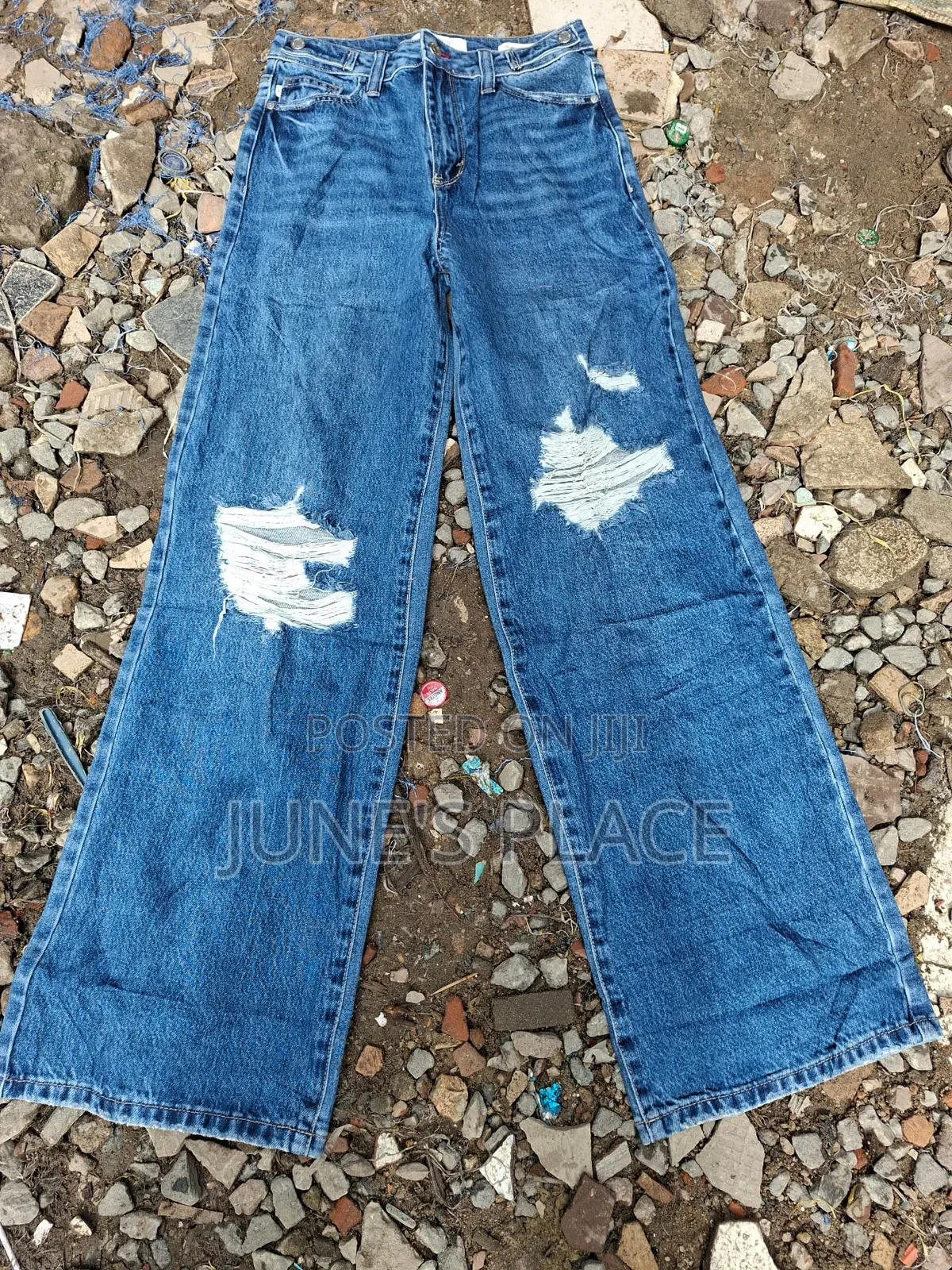 Distressed Baggy Denim