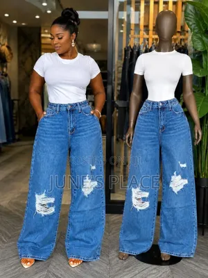 Distressed Baggy Denim