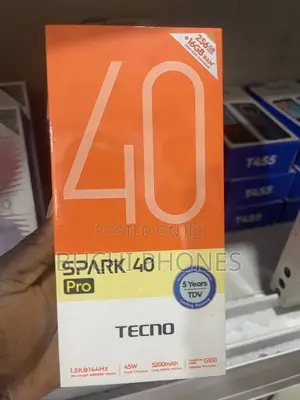 New Tecno Spark 40 Pro 256 GB Black