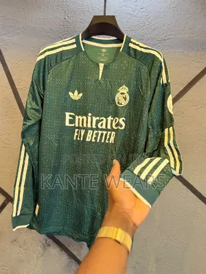 Real Madrid Adidas 2026/27 Long Sleeve Jersey Player Version - Green