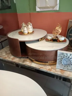 Round Marble Top Center Table