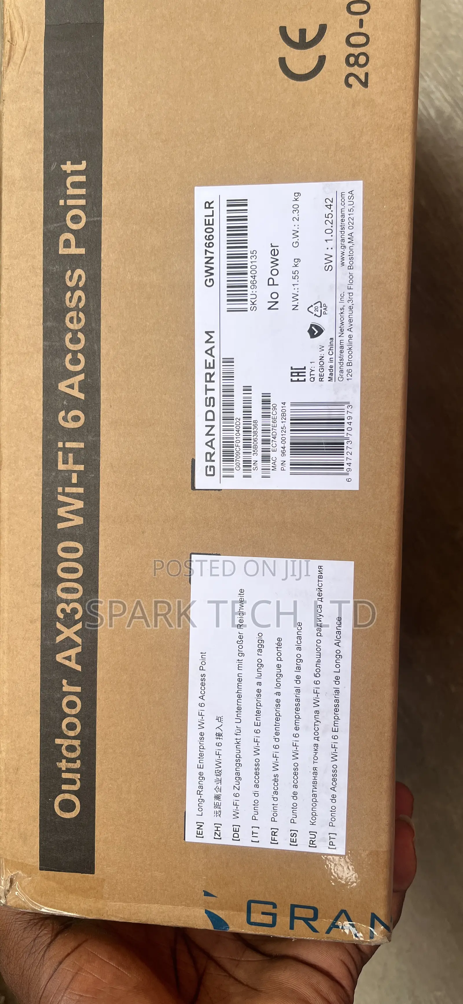 Grandstream Long-Range Wi-Fi 6 Access Point