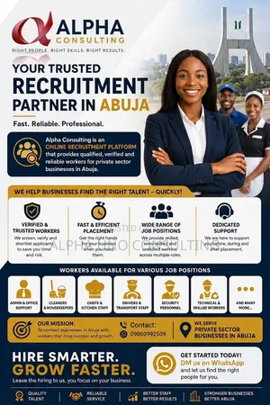Hire Verified Competent Staff in Abuja: Admin, Nanny, Driver Etc