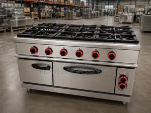 High Quality 6 Burner Gas Cooker With Oven