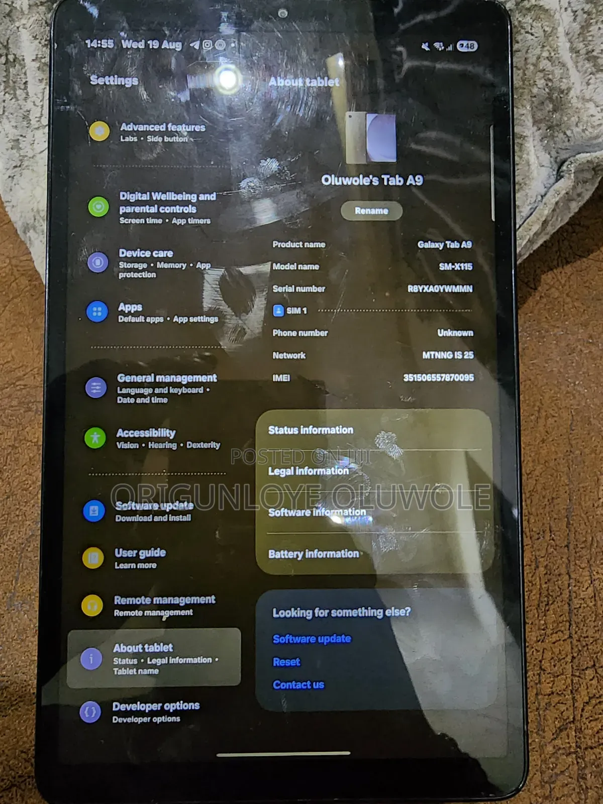 Samsung Galaxy Tab A9 128 GB Black