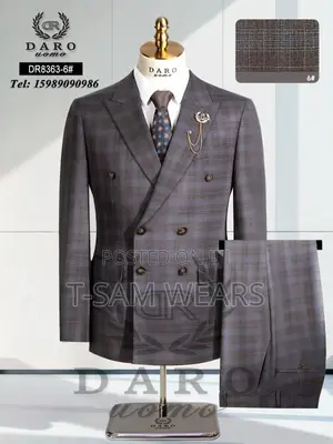 Daro Checkers Double Breasted Suit