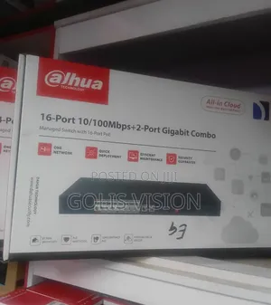 Dahua 16-Port 10/100Mbps +2-Port Gigabit Combo Managed Switch