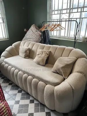 Cream Boucle Sofa