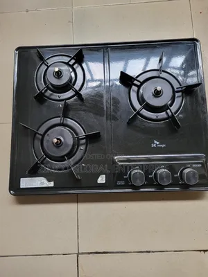 Magic Black Flat 3 Burner Gas