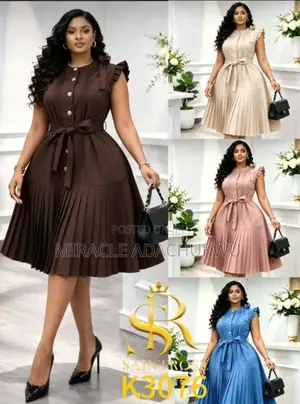 Short Sleeve Elegant Cooperate Dress