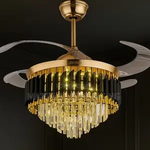 Fan Light With Remote Control Three Color Light With Bluetooth Speaker