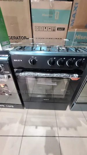 New Maxi 60cm Standing Gas Cooker 4Burners Oven Blue Flame Warranty
