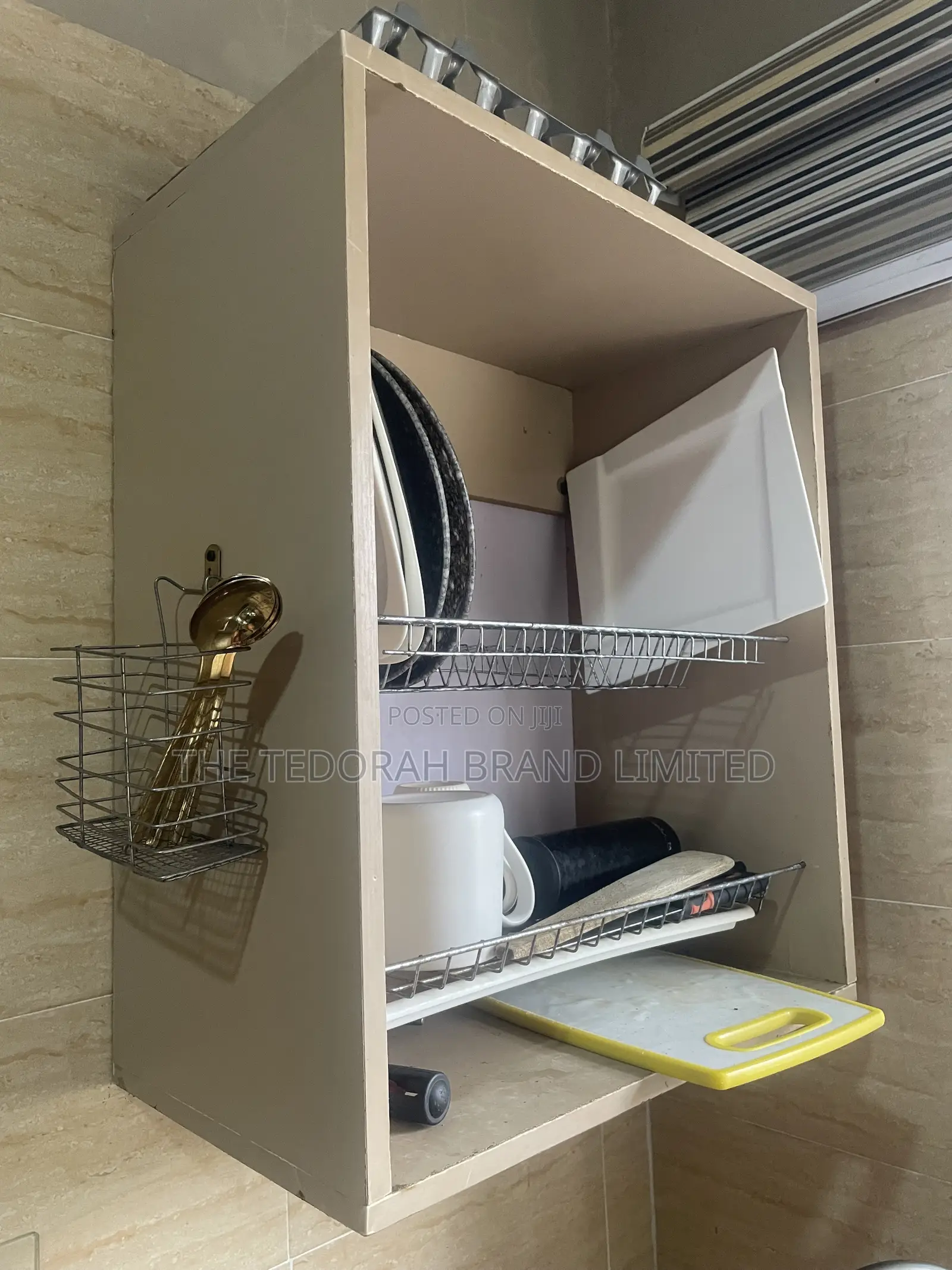 Wall-Mounted Kitchen Dish Rack Organizer.