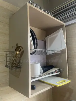 Wall-Mounted Kitchen Dish Rack Organizer.