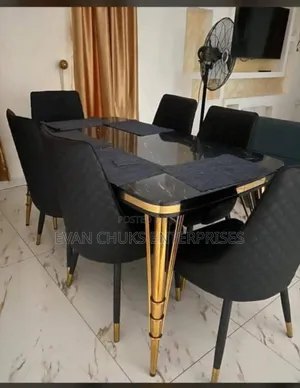 ,6 Seaters Quality Marble Dining Set
