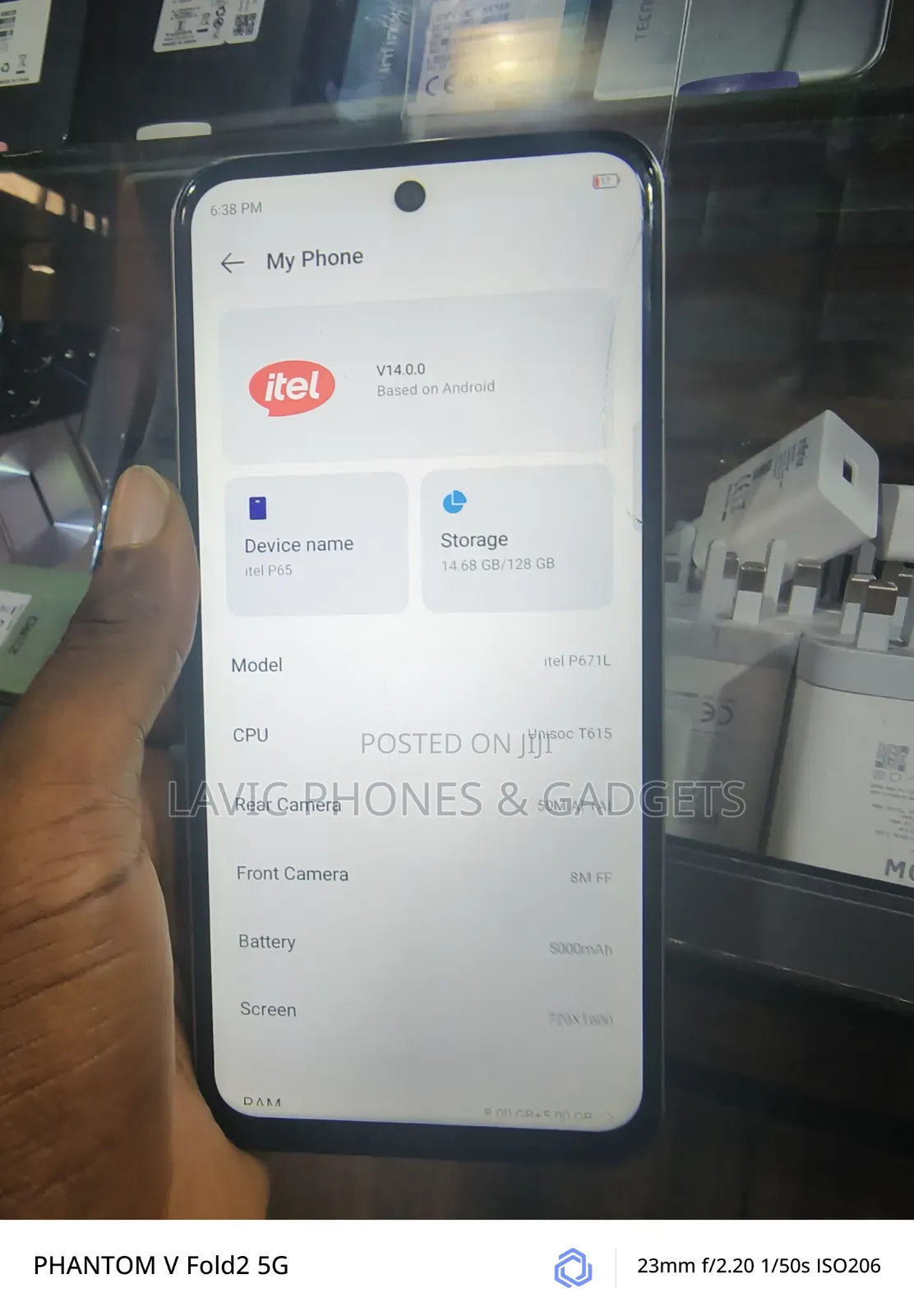 Itel P65 128 GB Gold
