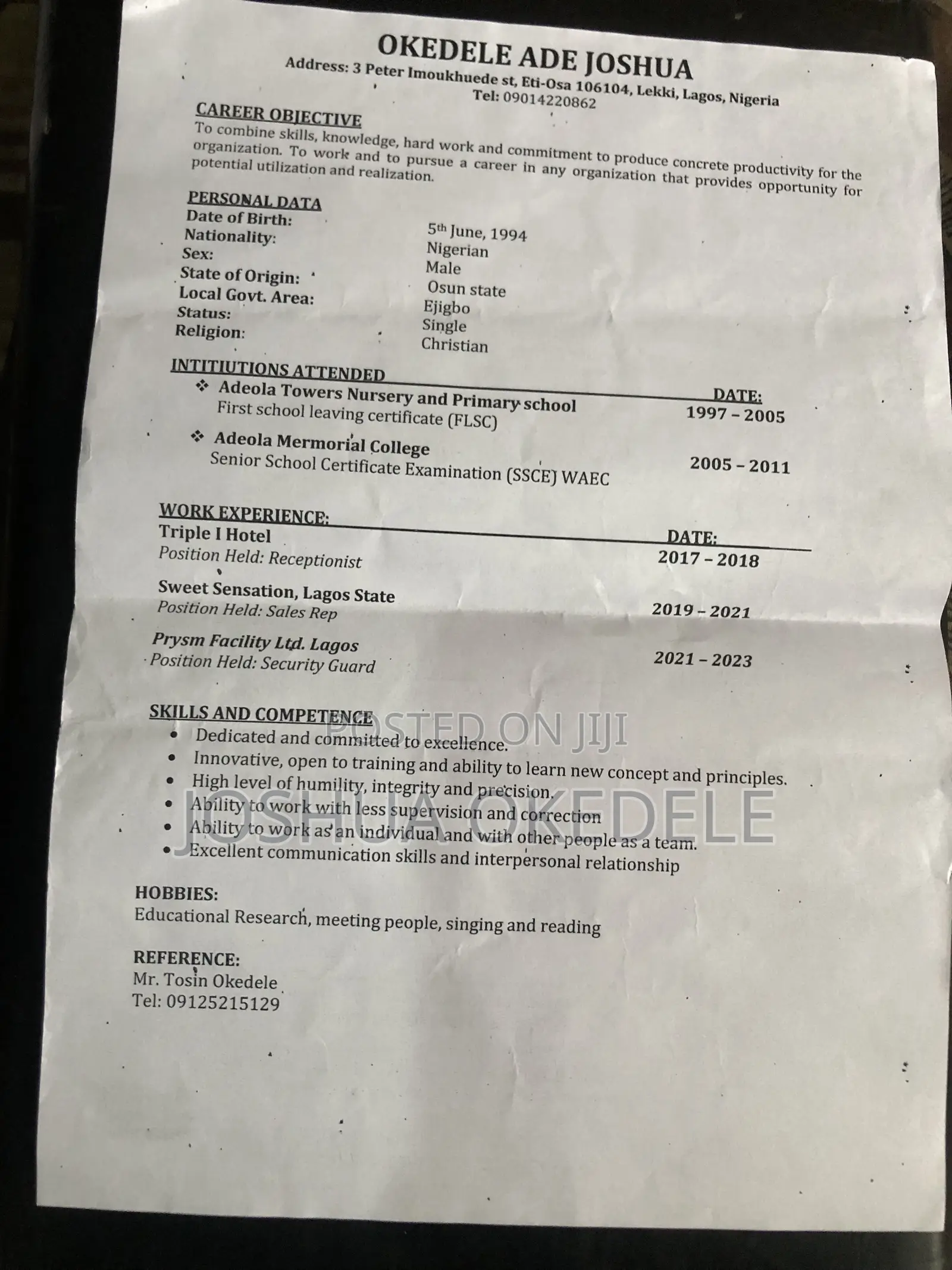 Farming Veterinary CV