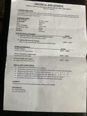 Farming Veterinary CV