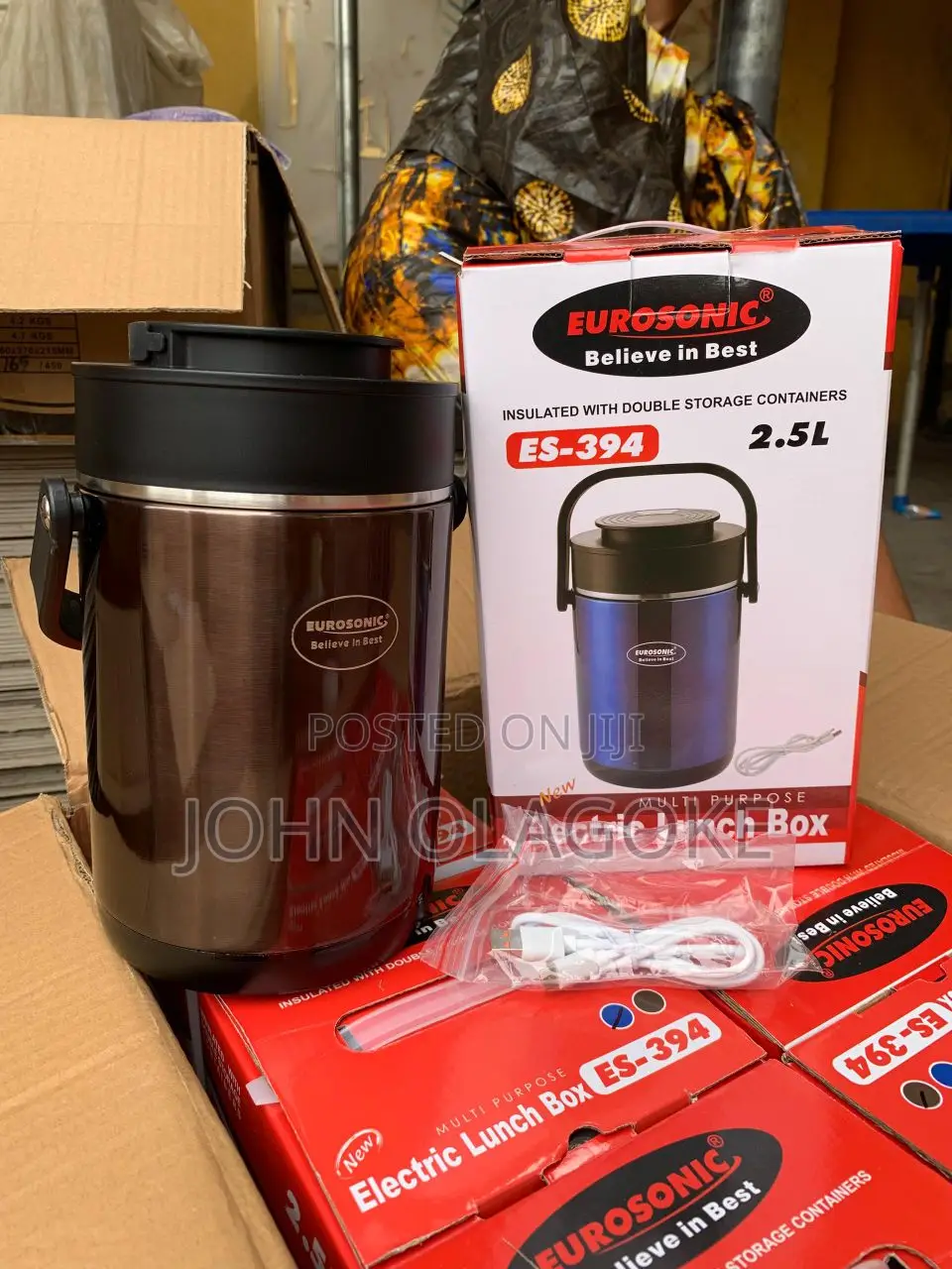 2.5L Electric Lunchbox With Double Storage Container